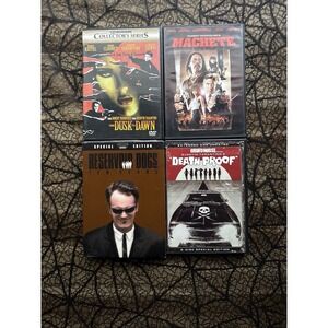 Quentin Tarantino 4 DVD Lot Rodriguez Death Proof Machete Dusk Till Dawn